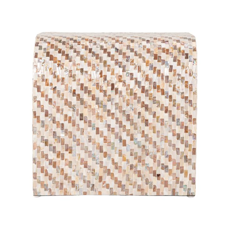 Mother of Pearl Waterfall End Table