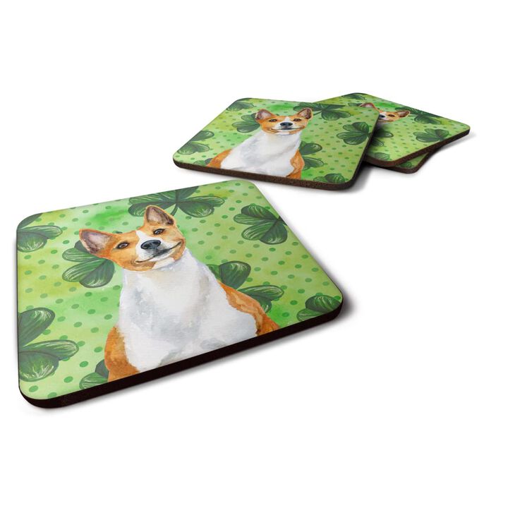 Caroline's Treasures Basenji St Patrick's Decorative coasters, Multicolor
