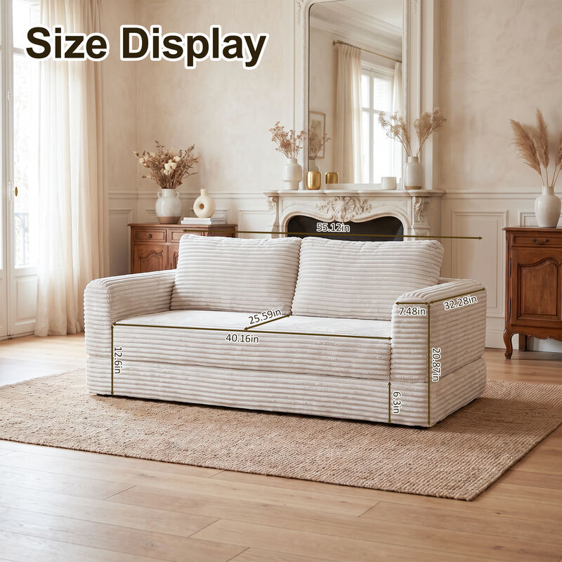 Reptax Convertible Sleeper Sofa Bed image number 8