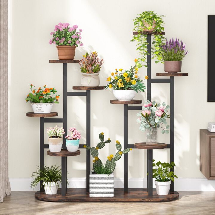 Tribesigns Multi-Tiered Plant Stand 11 Potted Plant