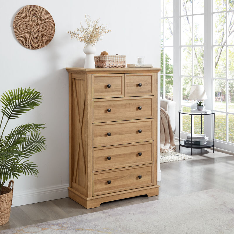 Deslap 6 Drawer cabinet Tall Chest image number 1