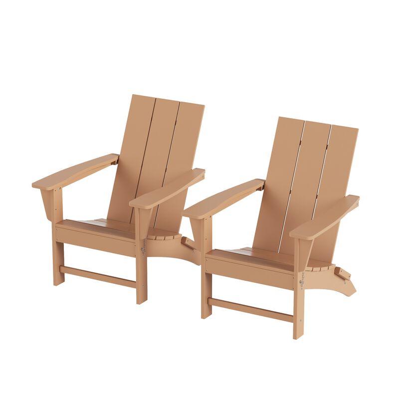 WestinTrends Modern Folding Adirondack Chair (Set of 2)