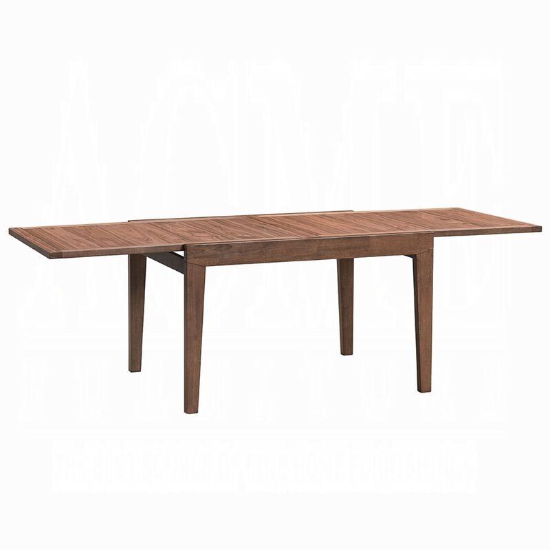 Mea Dining Table, 47-94 Inch Expandable Top, Scandinavian Walnut Brown