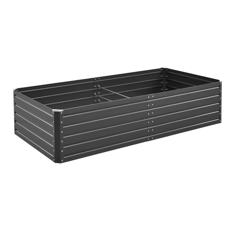Outdoor Raised Garden Bed Metal Planter Box for Flowers Herbs image number 4