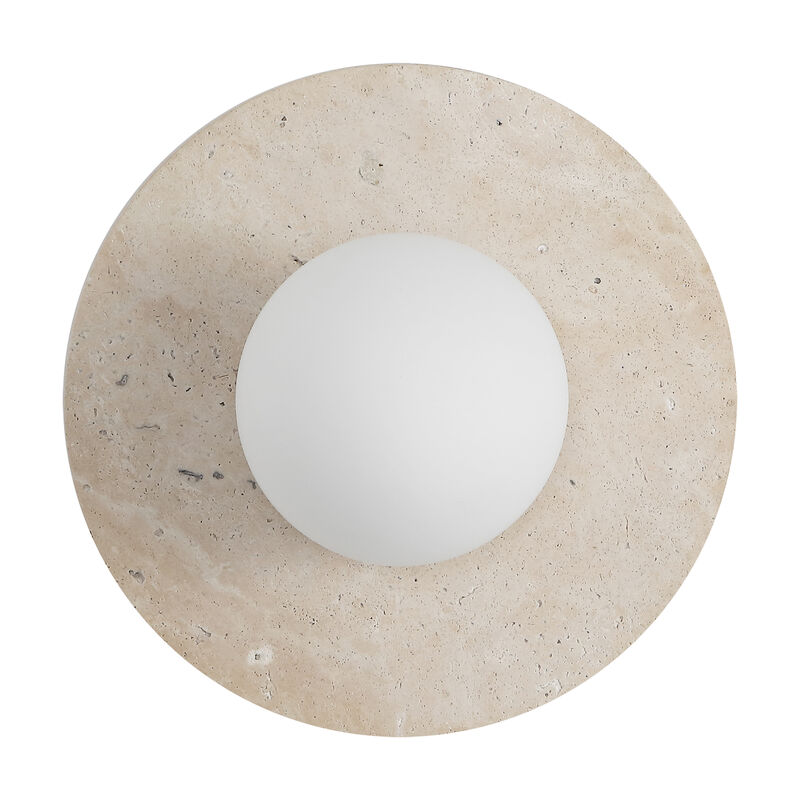 Tivoli Modern Minimalist 1-Light Ovoid Marble Stripe LED Wall Sconce image number 9