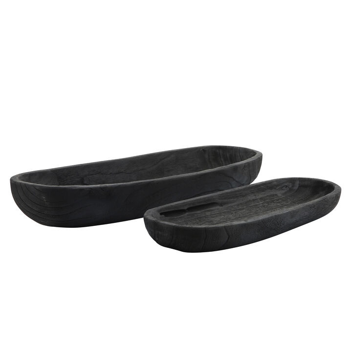 Eltonwind Set of 2 Black Bowls