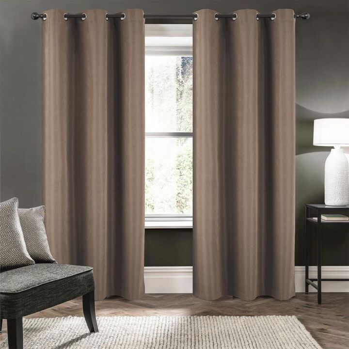 RT Designers Collection Barron Two Pack Premium Grommet Curtain Panel