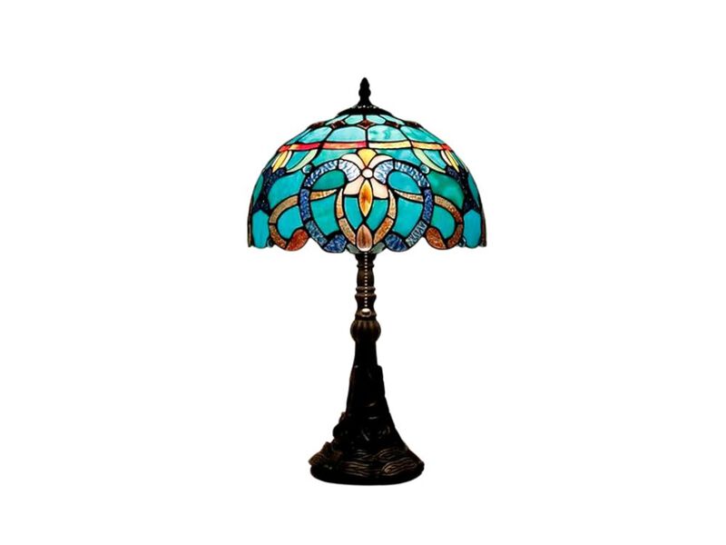 Tiffany Style Stained Glass Table Lamp For Living Room Bedroom 12 X 12 X 19 Inch image number 0