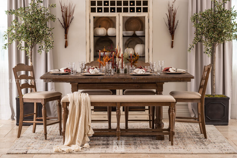 Augusta Tall Dining Table With Leaf