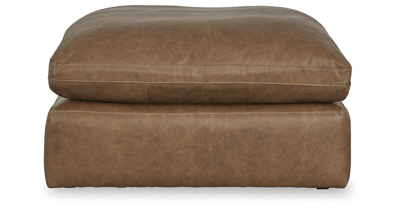 Emilia Oversized Leather Ottoman image number 2