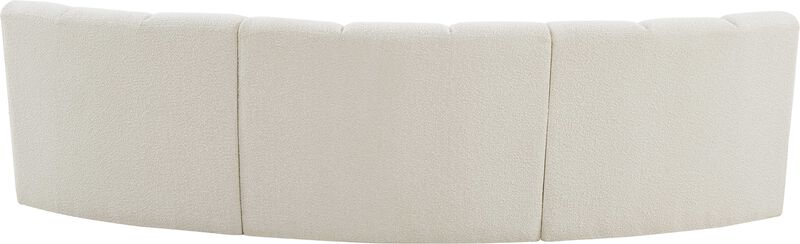 Meridian Furniture Infinity Cream Boucle Fabric 3pc. Modular Sectional image number 3