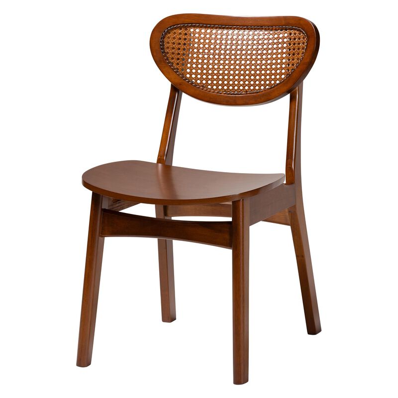 Baxton Studio Kristy 5-Piece Dining Set - Mid-Century Modern Rectangle Table and Chair Set for Dining Room, Kitchen, Apartment image number 1