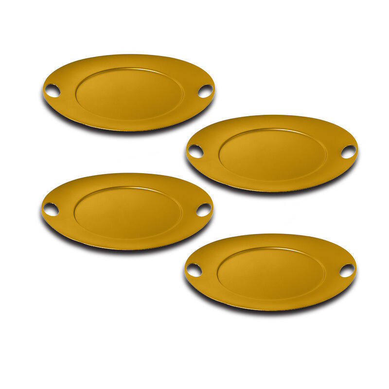 Atmosfera 4-Piece Saturno Tray in Materic Ocher