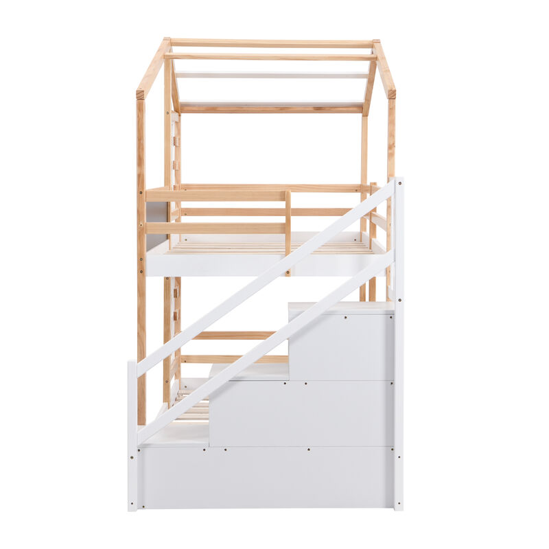 Skedce Twin over Twin Bunk Bed image number 7