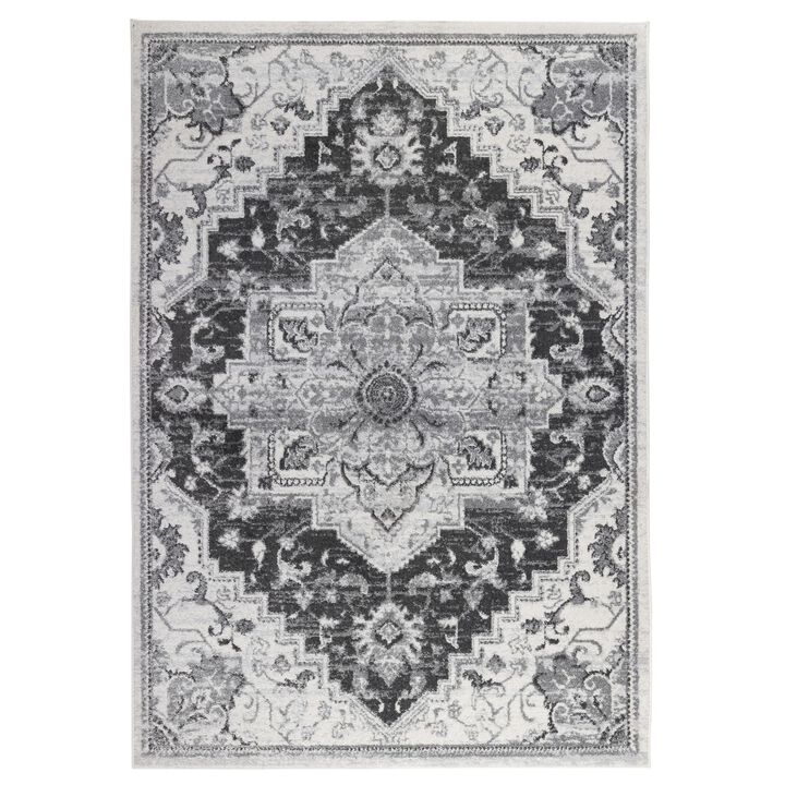 HomeRoots Medallion Runner Rug