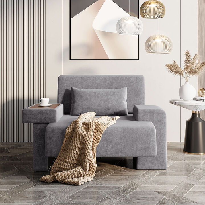 Merax Modern Oversized Armchair Accent Chair with Soft Cushion for Living Room