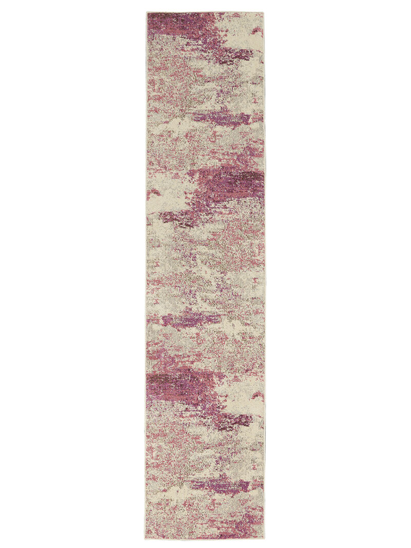 Celestial CES02 Ivory/Pink 2'2" x 10' Rug