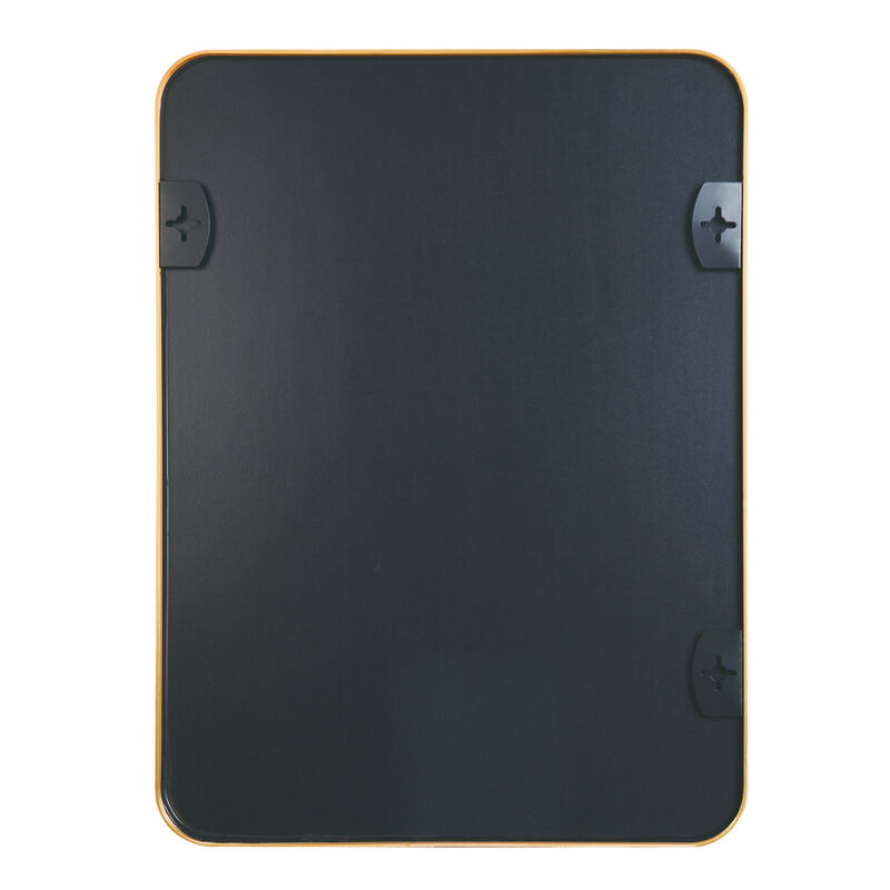 HomeRoots 36" Gold Aluminum Framed Accent Mirror image number 3