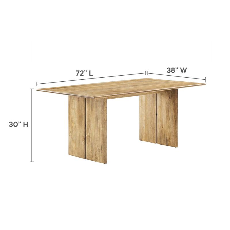 Modway - Amistad 70" Dining Table Oak.