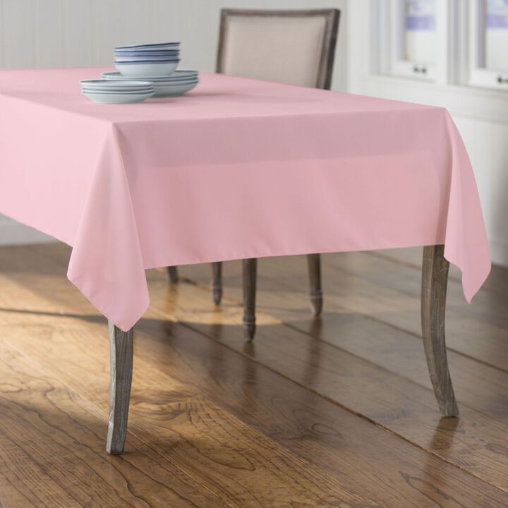 Polyester Poplin Tablecloth 60x90 Inch Dining Table Cover