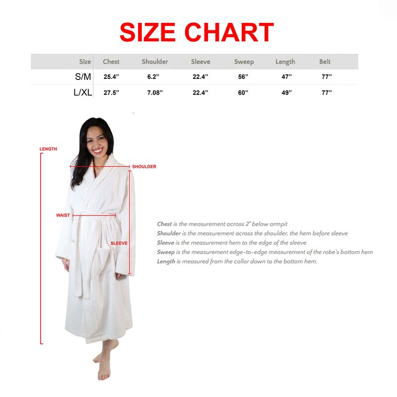 Classic Women&rsquo;s Bathrobe Turkish Cotton Comfortable Plush Robe image number 4
