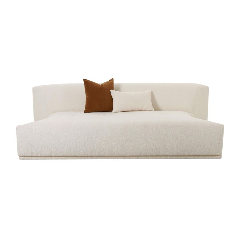 Casafoyer Fickle Cream Boucle Modular Armless Loveseat image number 2