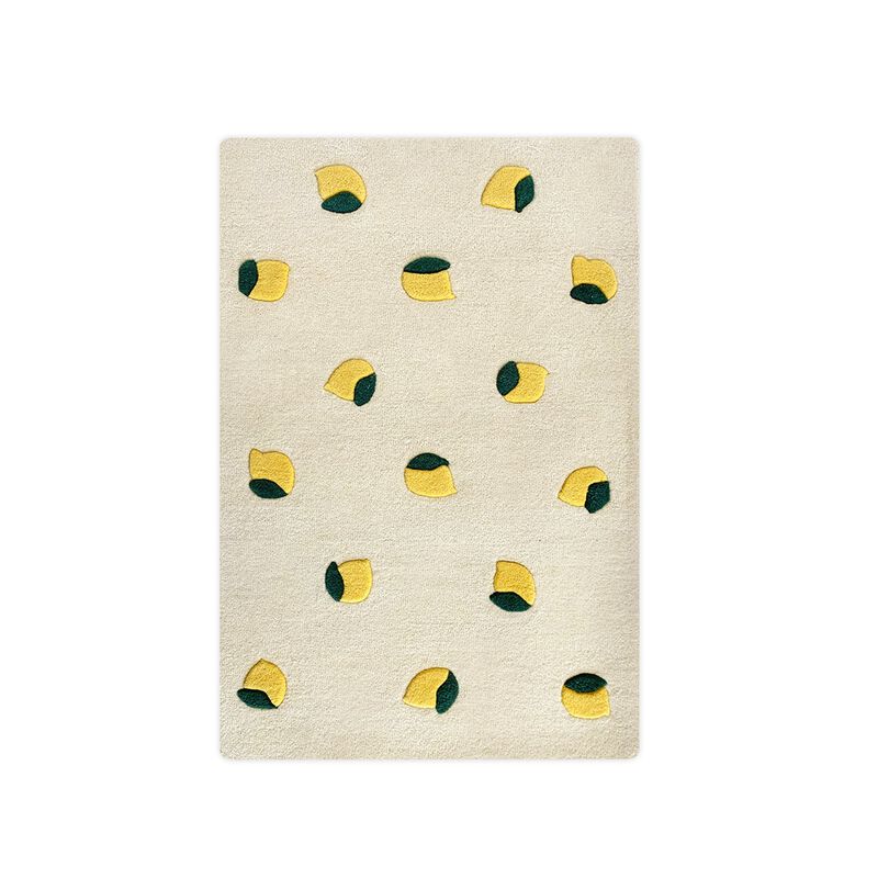 Rug LEMONS Cream / Yellow Print image number 0