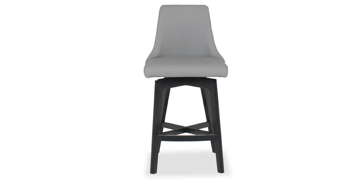 Downtown Swivel Bar Stool in Gray