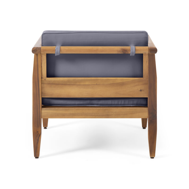 Merax Wooden Frame Club Chair for Indoor Outdoor