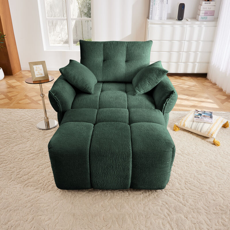 Merax Single Sofa Chair with 1 Ottoman