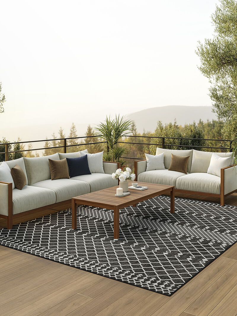Positano POS02 Black 7' x 10' Rug image number 9