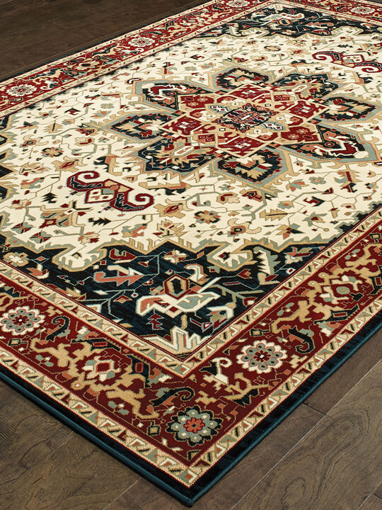 Kashan 3'10" x 5'5" Red Rug