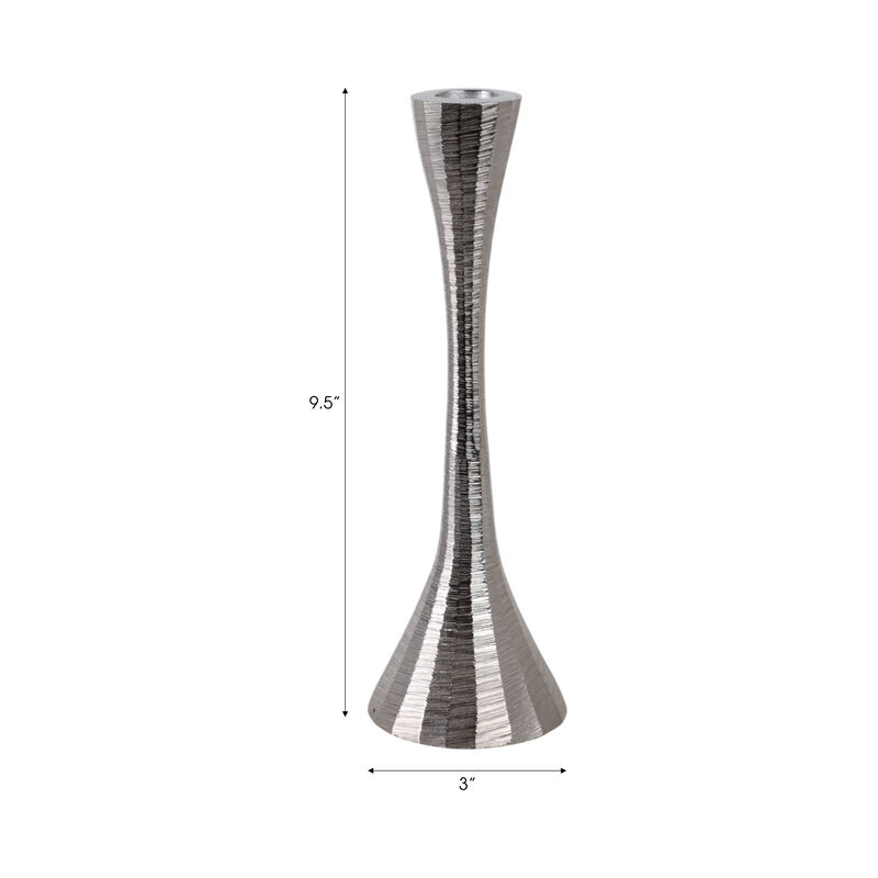 Etched Taper Candle Holder
