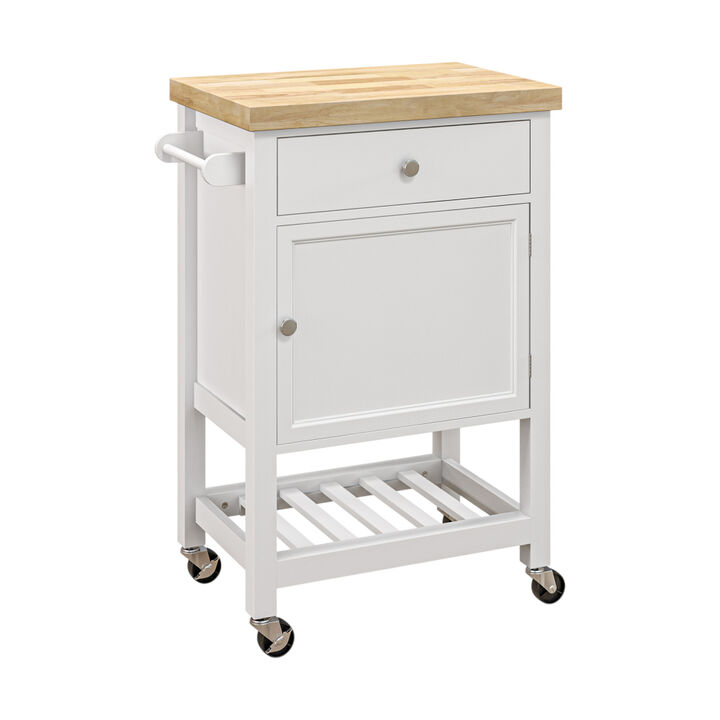 Wooden Kitchen Island Cart &ndash; Multi-Purpose Cabinet for Kitchen & Dining
