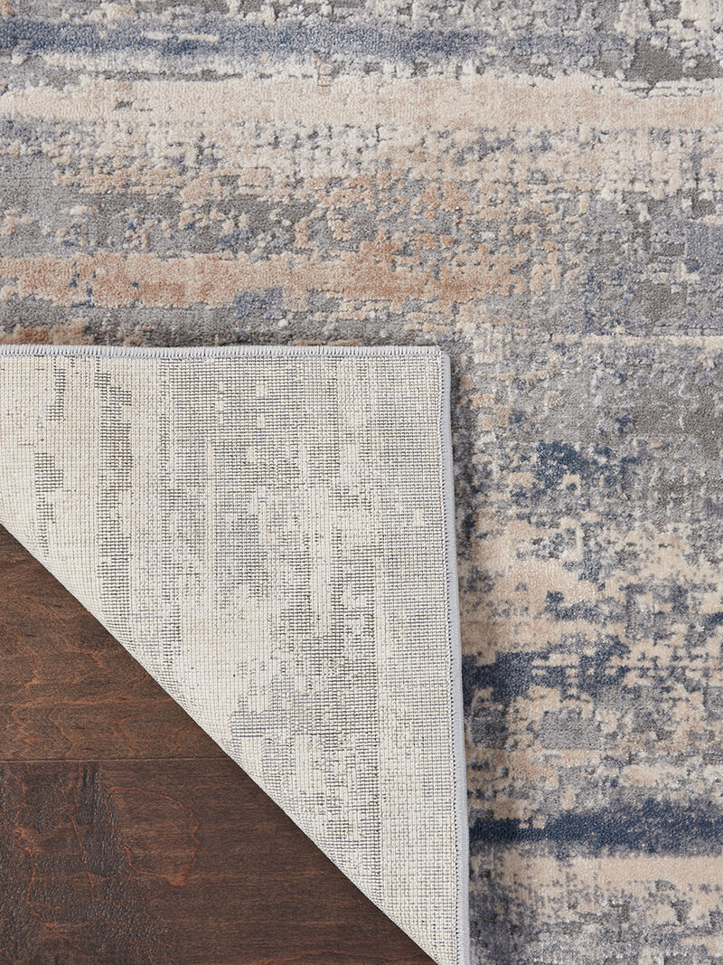 Rustic Textures RUS04 Beige/Gray 6' x 9' Rug