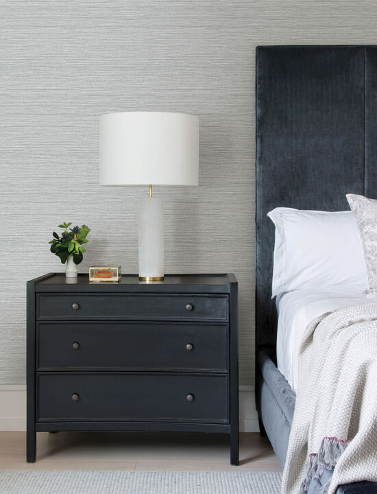 Hazen Grey Shimmer Stripe Wallpaper