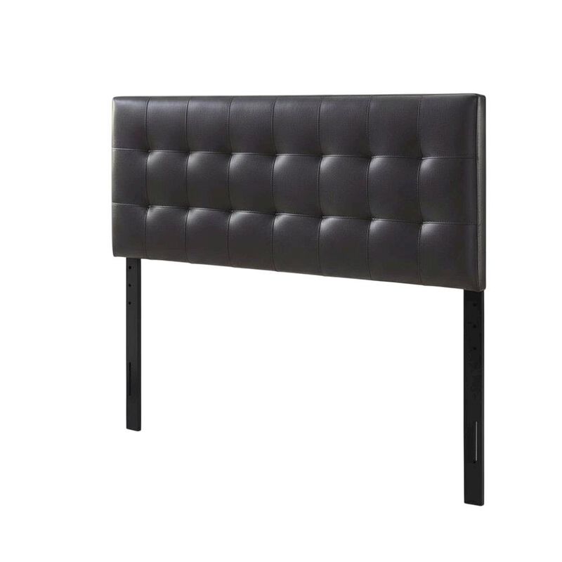 Upholstered Vinyl Full Headboard with Plush Padding and Sleek Design image number 0