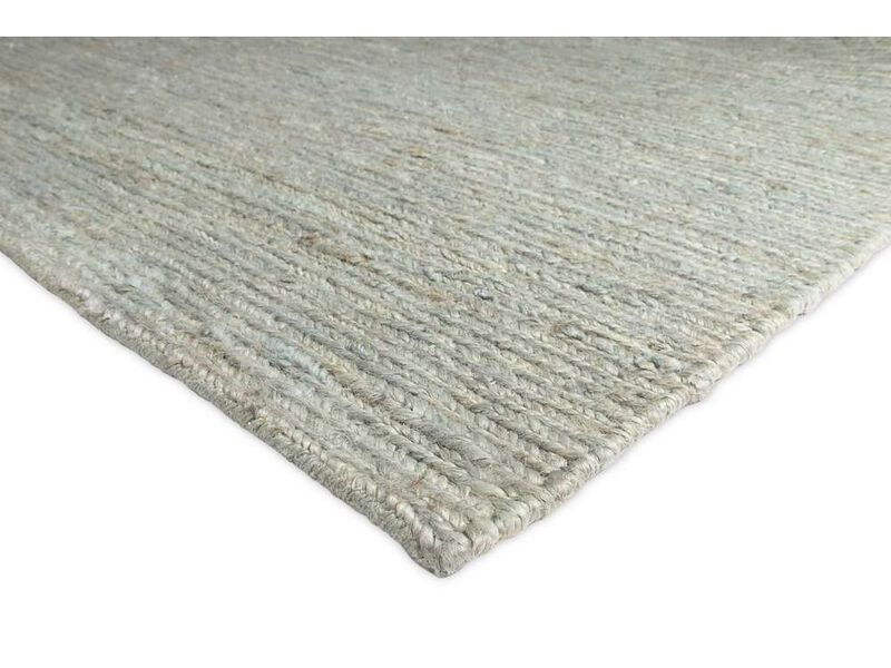 Clover Brown And Green Braided Jute Runner Rug image number 4