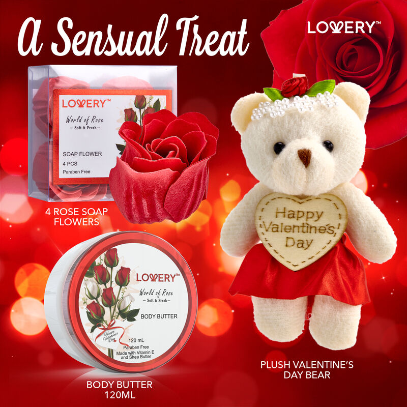 Lovery Mother's Day Spa Gift Basket - Red Rose Scented image number 2