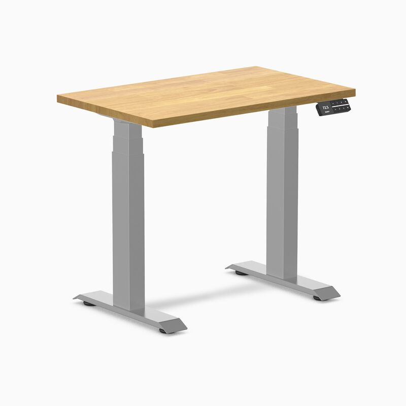 Desky Dual Mini Rubberwood Sit Stand Desk image number 0