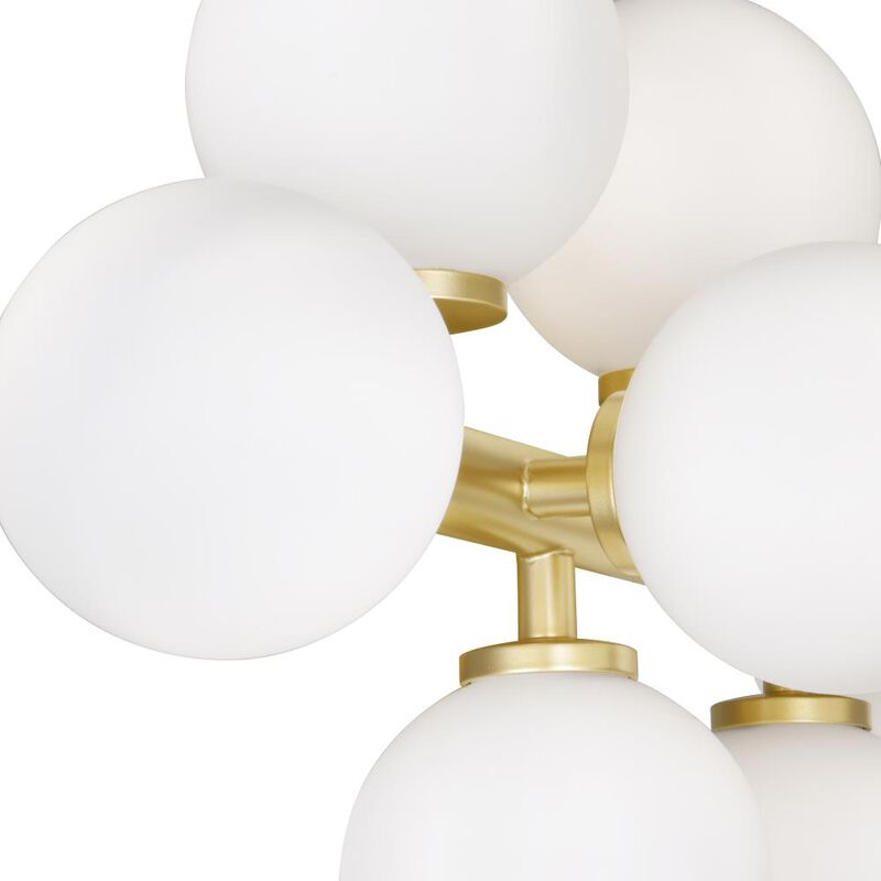 Arya 17 Light Wall Sconce With Satin Gold Finish