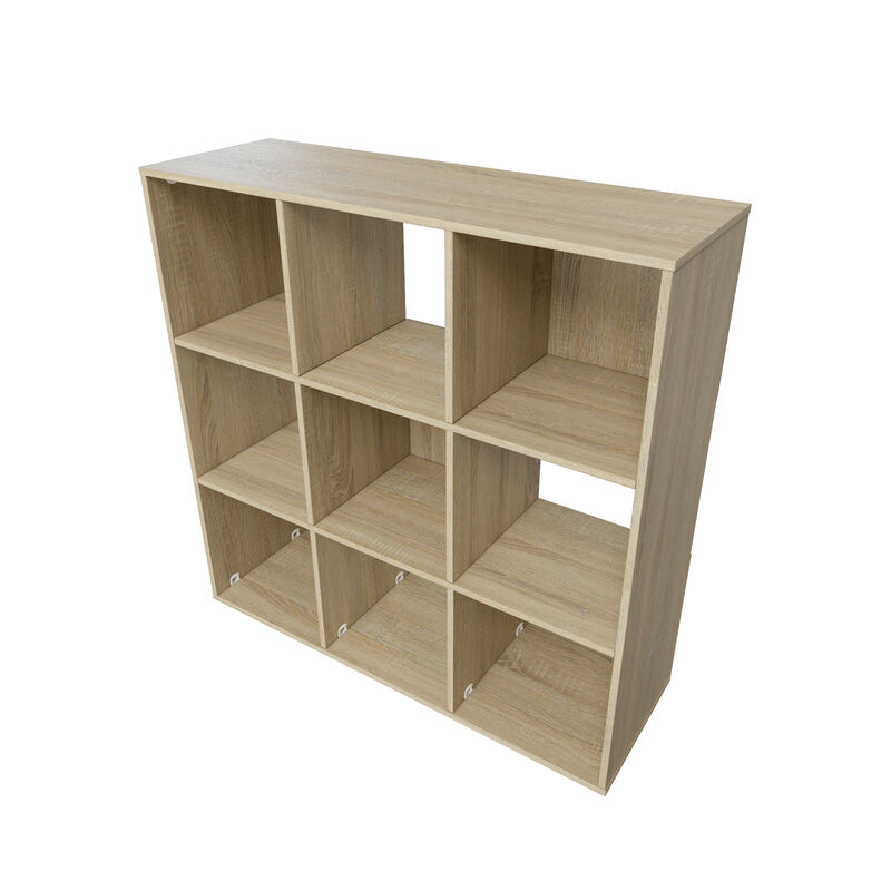 34.96 in. Tall Wood 3-Shelf Etagere Bookcase image number 5