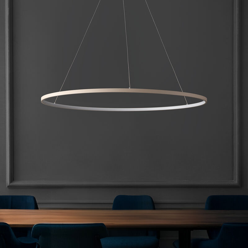 Brice Modern Contemporary Metal Round Dimmable Integrated LED Pendant
