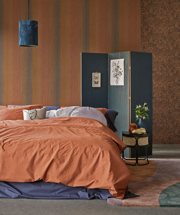 Diego Navy Distressed Texture Wallpaper