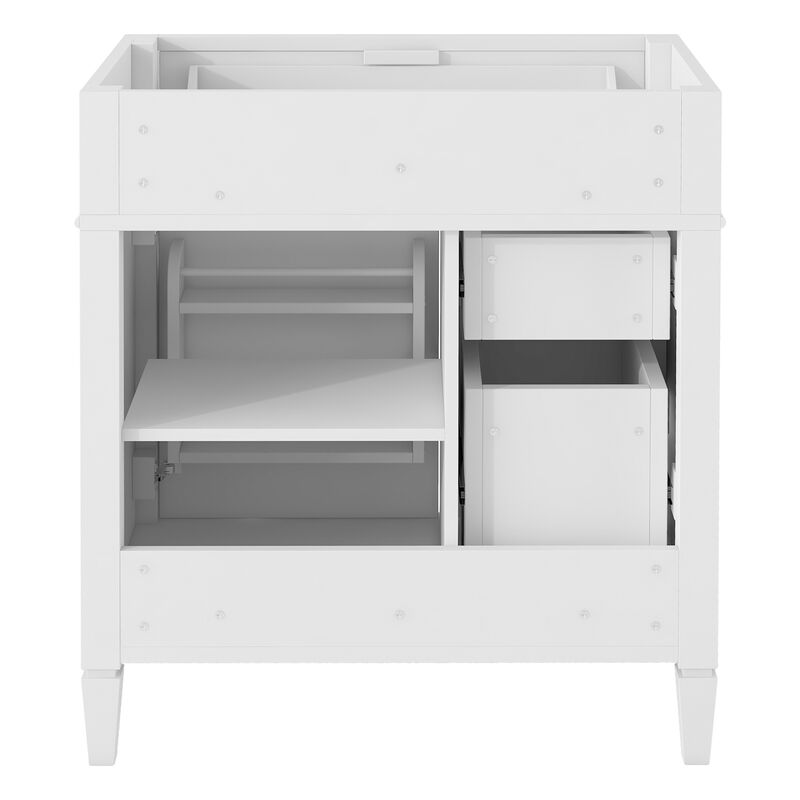 30" Freestanding Bathroom Vanity Without Top Sink image number 5