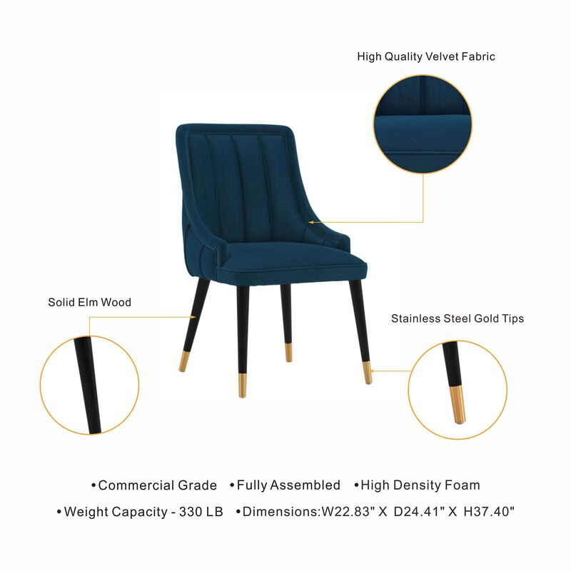 Eda Blue Dining Chairs (Set of 2)