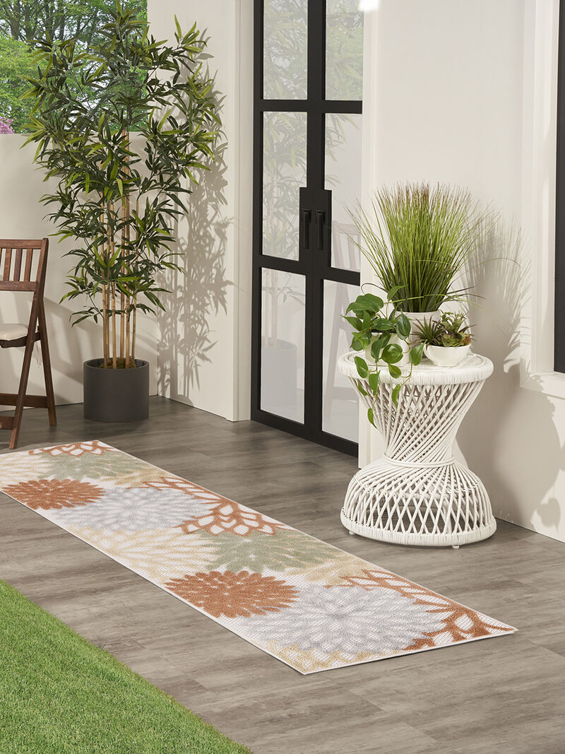 Aloha ALH05 Ivory/Multicolor 2'3" x 8' Rug