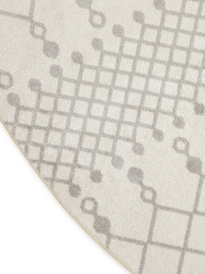 Astra Machine Washable ASW10 Ivory 7'10" Round Rug