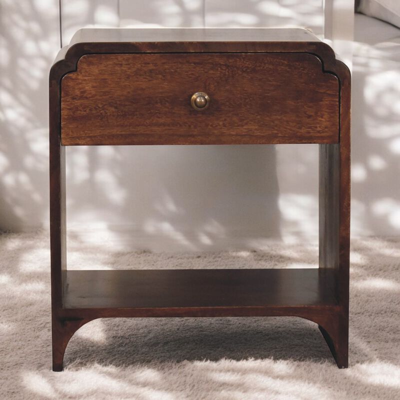 Artisan Furniture Solid Wood California Walnut Newton Bedside image number 1