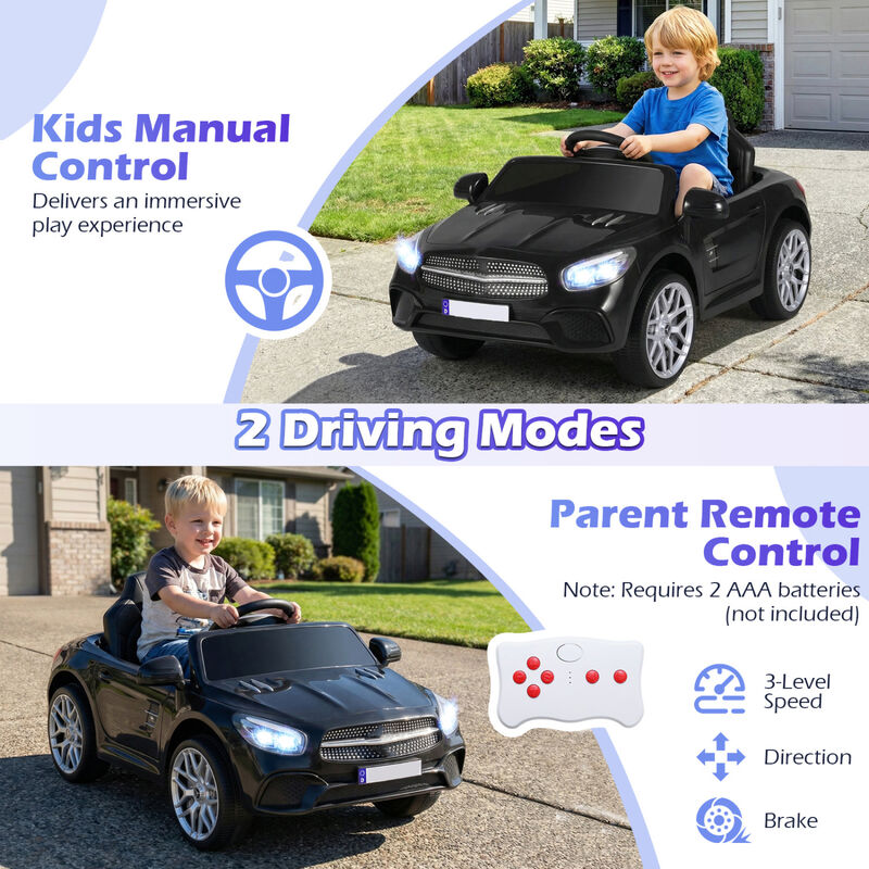 Kids 12V Battery Powered Ride On Car with Remote Control and Built-In Music image number 5